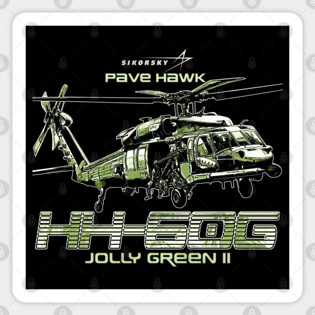 Pave Hawk HH-60G Search and Rescue Helicopter Us Navy Air Force Sticker by aeroloversclothing